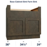 Belmont-Slate Base Cabinet Sink Farm Sink