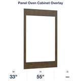 Belmont-Slate: Panel Oven Cabinet Overlay
