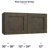 Belmont-Slate Wall Cabinet Bridge