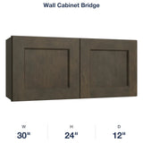 Belmont-Slate Wall Cabinet Bridge