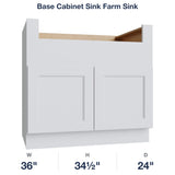 Belmont-White Base Cabinet Sink Farm Sink