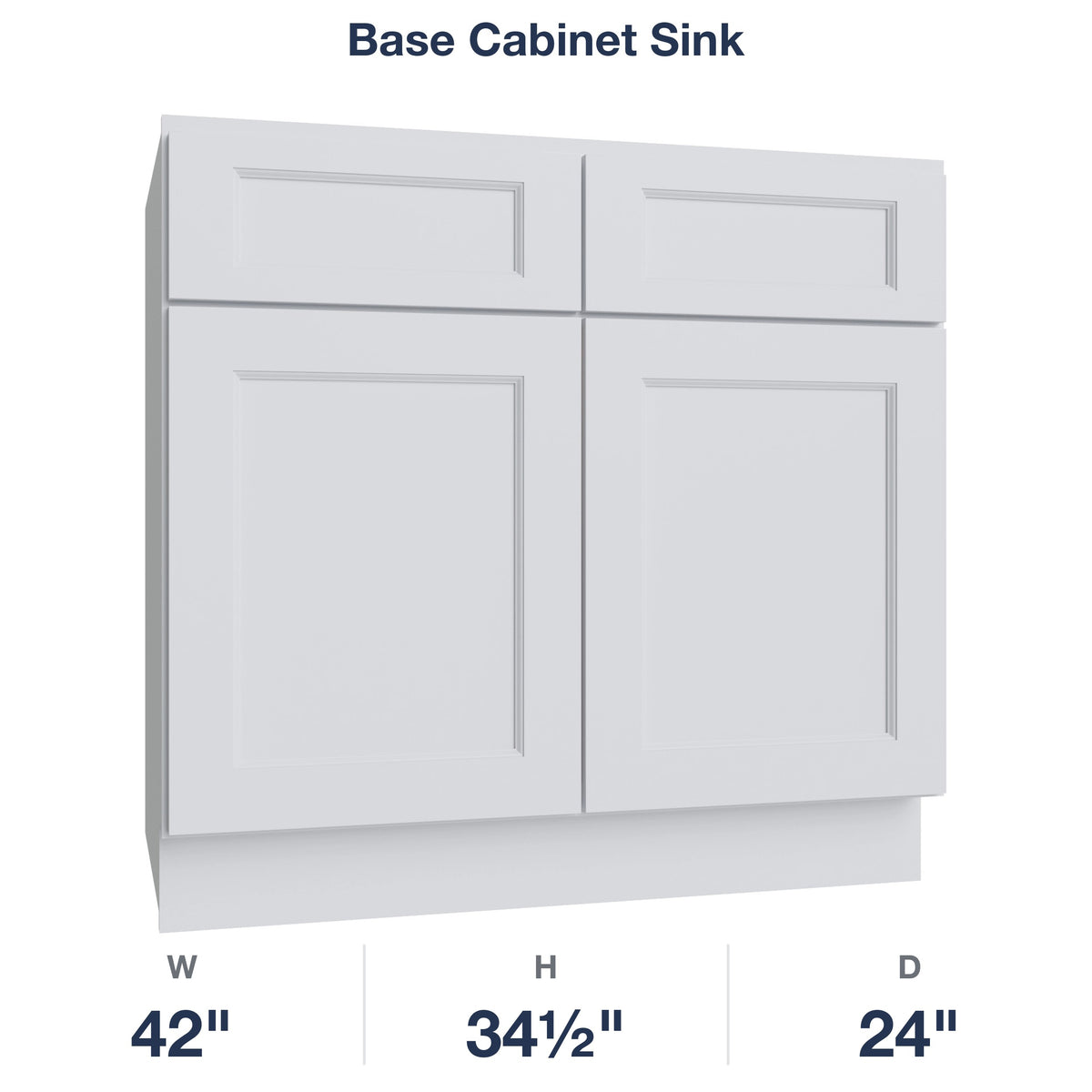 Belmont-White Base Cabinet Sink