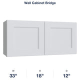Belmont-White Wall Cabinet Bridge