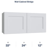 Belmont-White Wall Cabinet Bridge