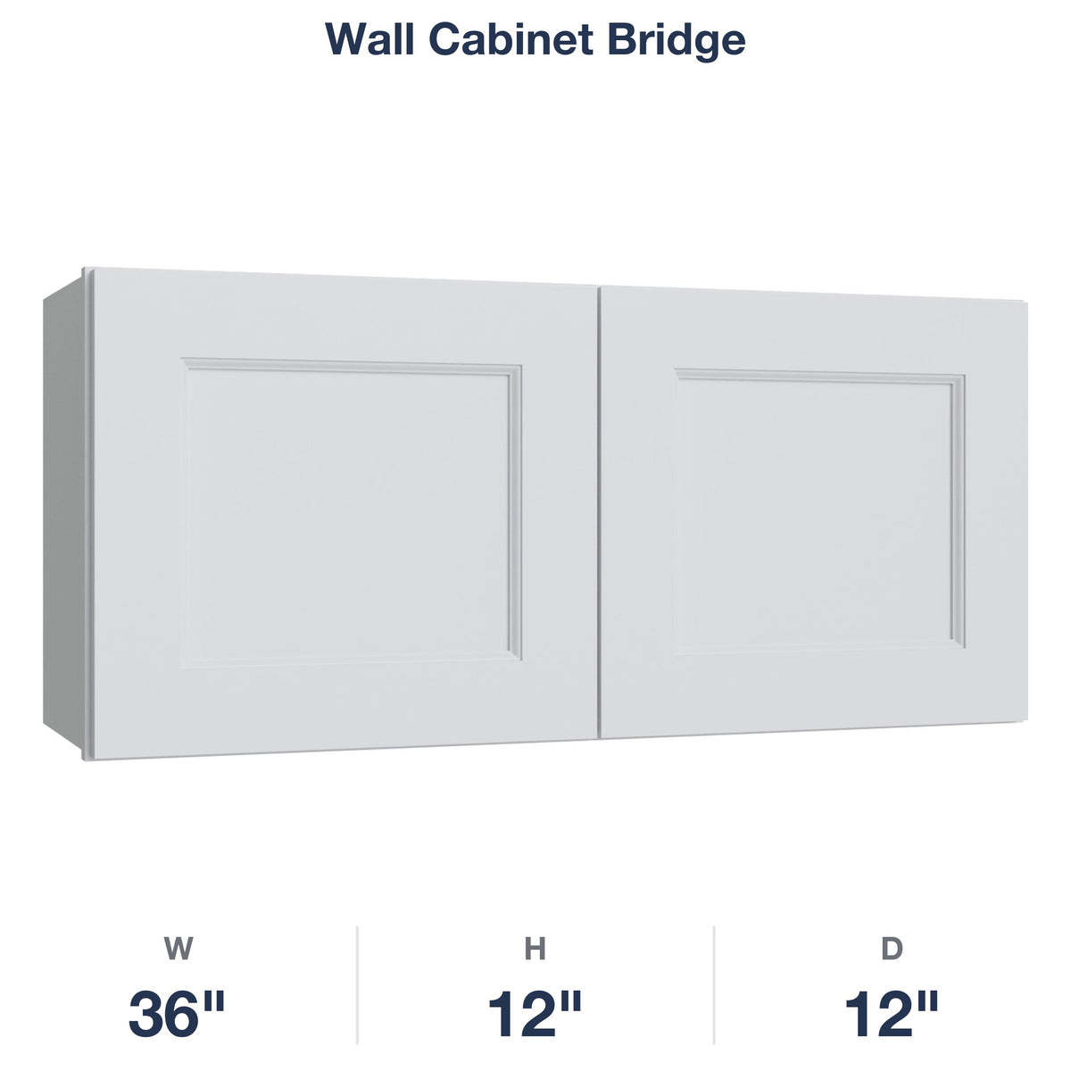 Belmont-White Wall Cabinet Bridge
