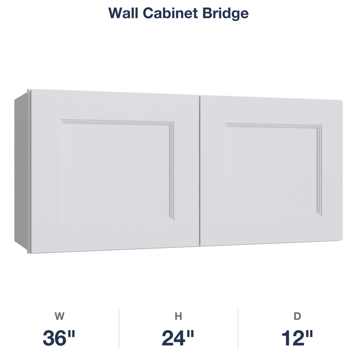 Belmont-White Wall Cabinet Bridge