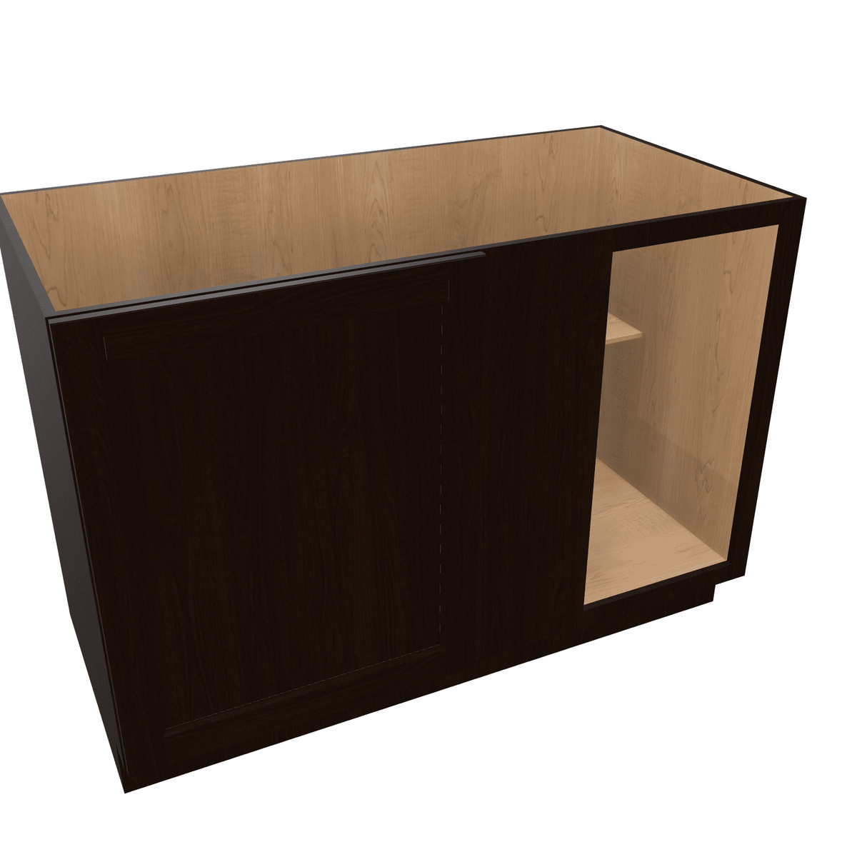 Espresso Assembled Base Cabinet Corner Blind Full Height