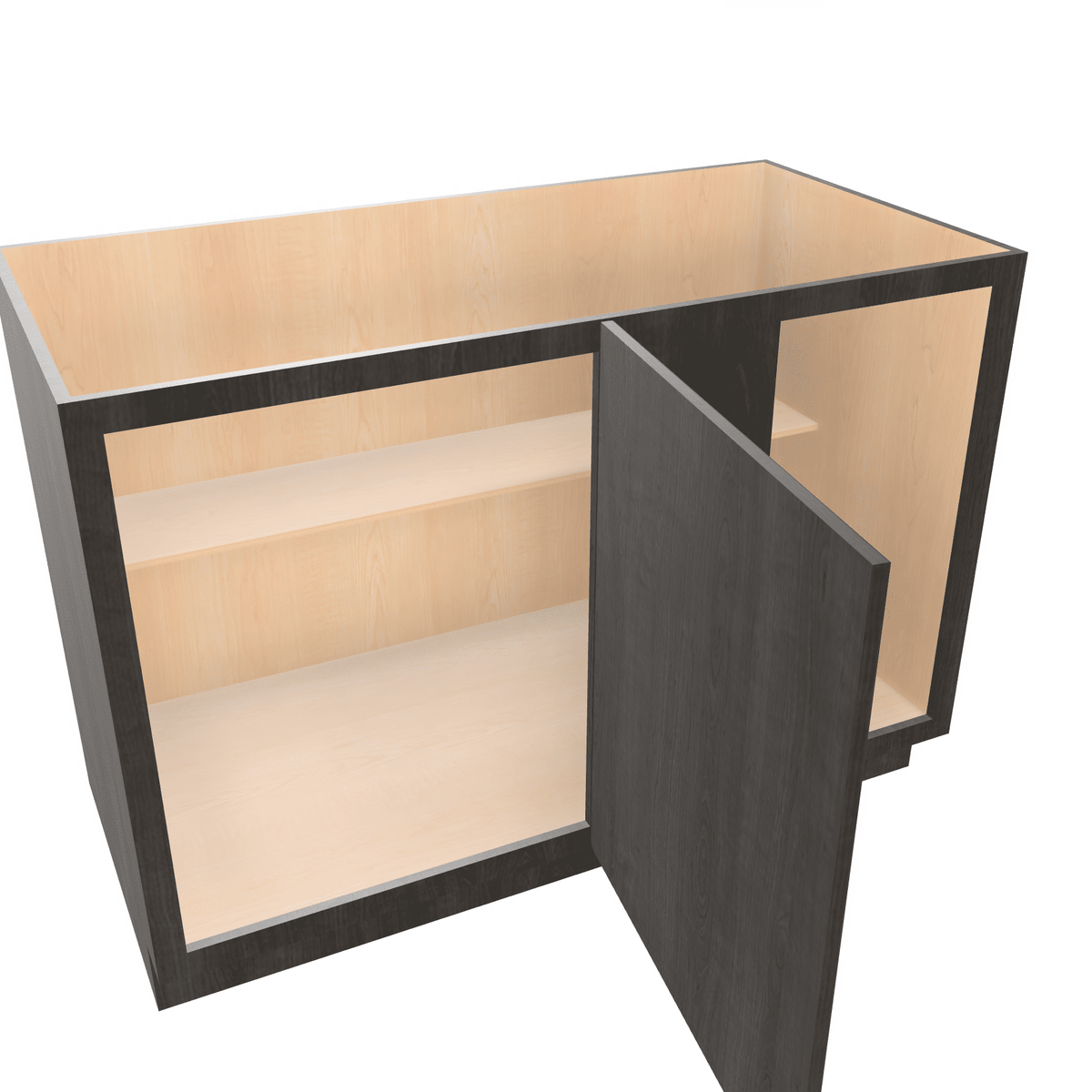 Smoky-Grey Assembled Base Cabinet Corner Blind Full Height