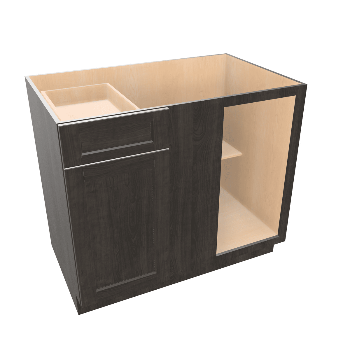 Smoky-Grey Assembled Base Cabinet Corner Blind