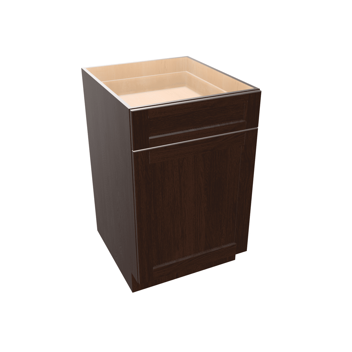 Espresso Assembled Base Cabinet 1 Door 1 Drawer