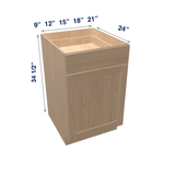 Harvest Assembled Base Cabinet 1 Door 1 Drawer