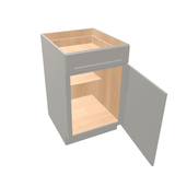 Misty-Grey Assembled Base Cabinet 1 Door 1 Drawer