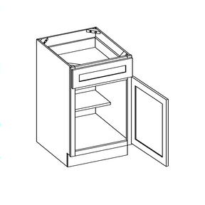  Base Cabinet 1 Door 1 Drawer