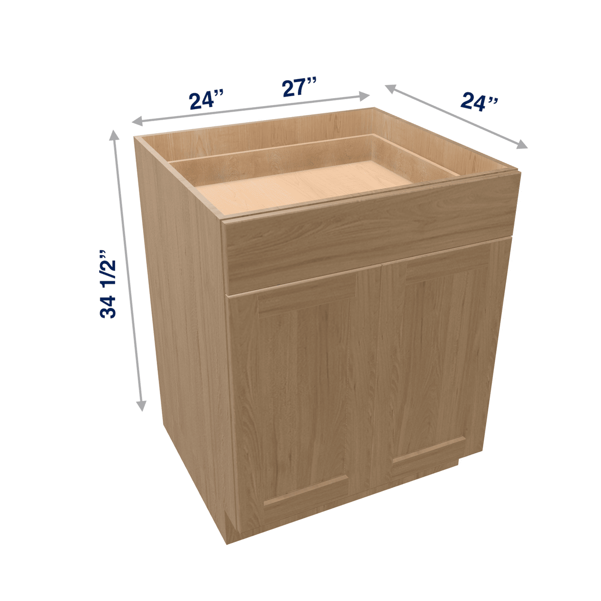 Harvest Assembled Base Cabinet 2 Door 1 Drawer