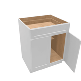 Luxor-White Assembled Base Cabinet 2 Door 1 Drawer