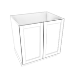 Smoky-Grey Assembled Base Cabinet 2 Door Full-Height