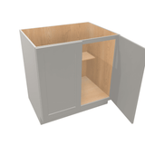 Misty-Grey Assembled Base Cabinet 2 Door Full-Height