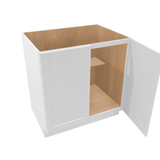 Luxor-White Assembled Base Cabinet 2 Door Full-Height