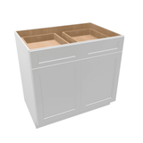 Luxor-White Assembled Base Cabinet 2 Door 2 Drawer