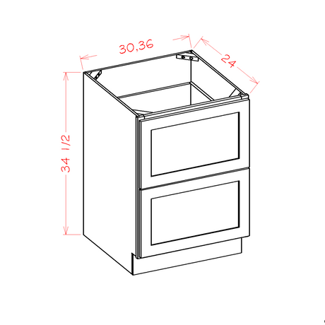 Base Cabinet 2 Drawer