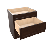 Espresso Assembled Base Cabinet 3 Drawer