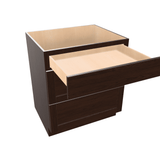 Espresso Assembled Base Cabinet 3 Drawer