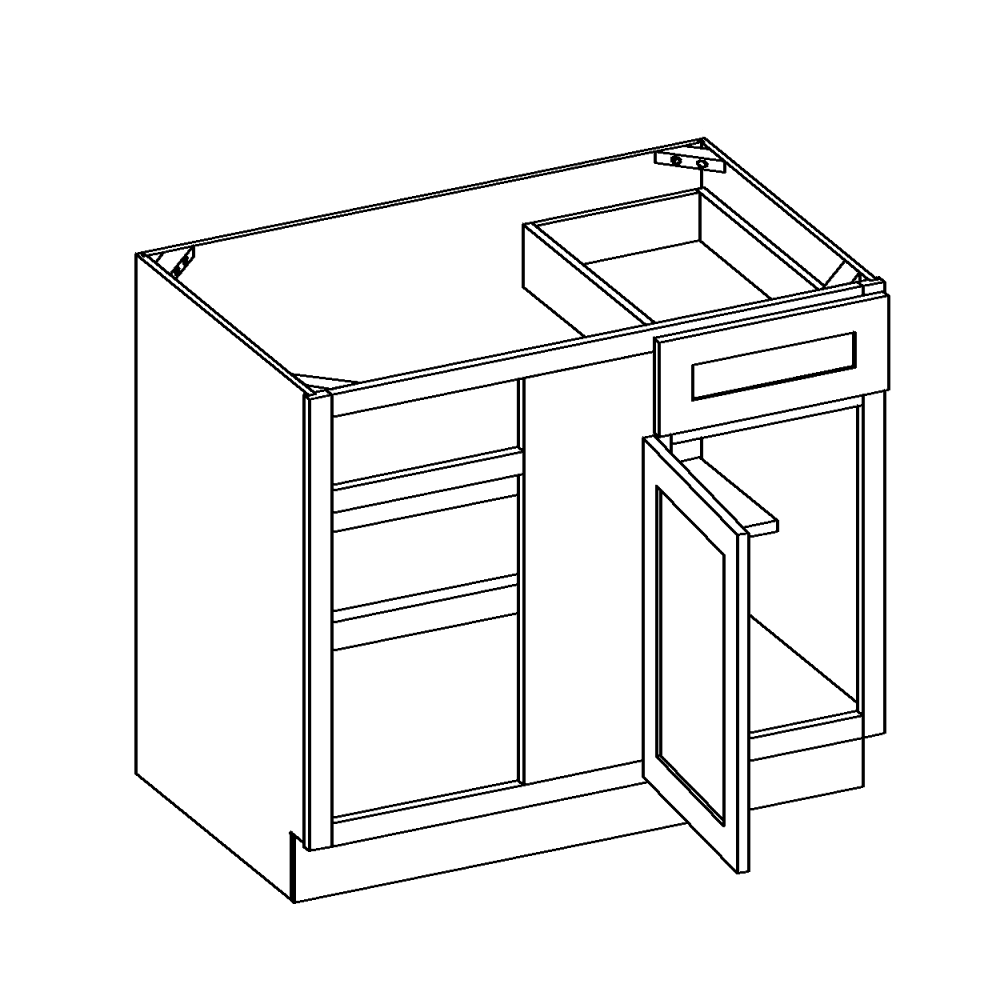 Belmont-Fawn Base Cabinet Corner Blind – Hopewell Cabinets