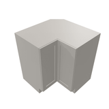 Misty-Grey Assembled Base Cabinet Corner Easy Reach or Lazy Susan Carousel