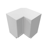 Luxor-White Assembled Base Cabinet Corner Easy Reach or Lazy Susan Carousel