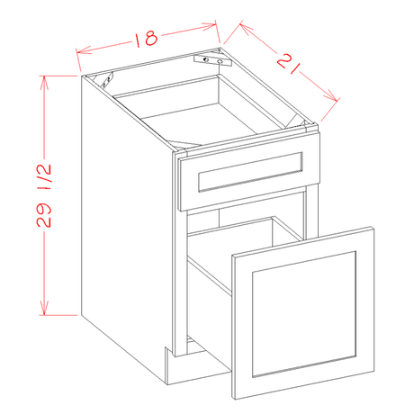 Base Cabinet Drawer File 29 1/2" High