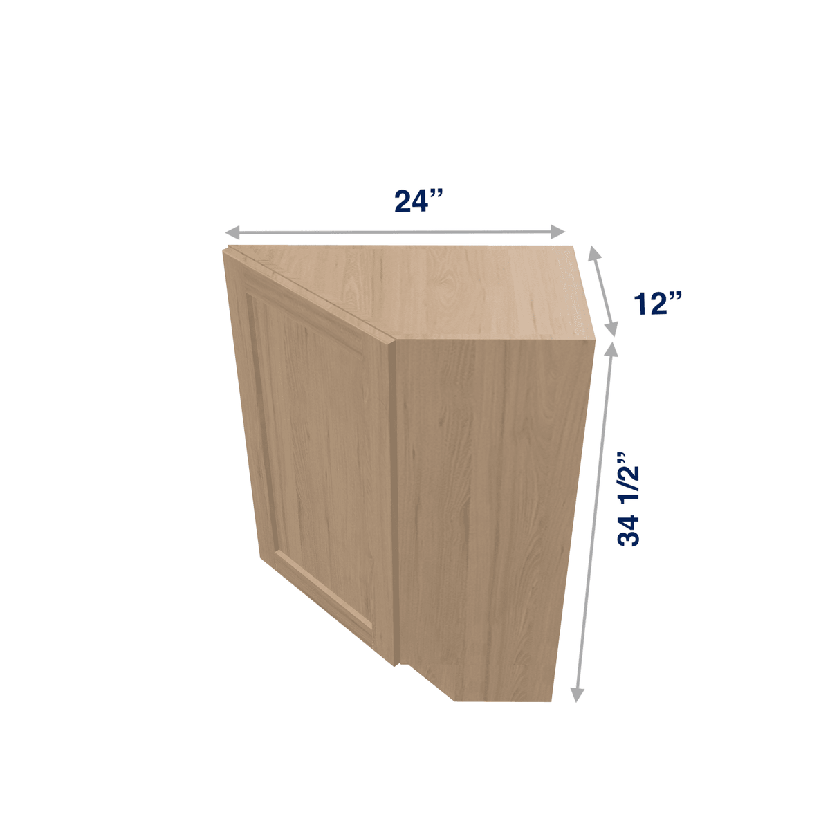 Harvest Assembled Base Cabinet Transition End 1 Door 12" Wide