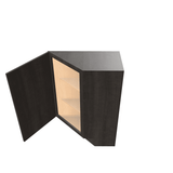 Smoky-Grey Assembled Base Cabinet Transition End 1 Door 12" Wide