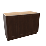 Espresso Assembled Base Cabinet 4 Door Full-Height 48" Wide