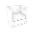 Smoky-Grey Base Cabinet Microwave 24" - 30" Wide