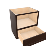 Espresso Base Cabinet Microwave 24" - 30" Wide