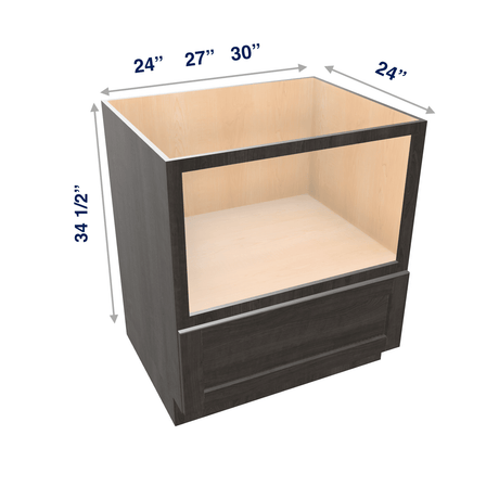 Smoky-Grey Base Cabinet Microwave 24" - 30" Wide