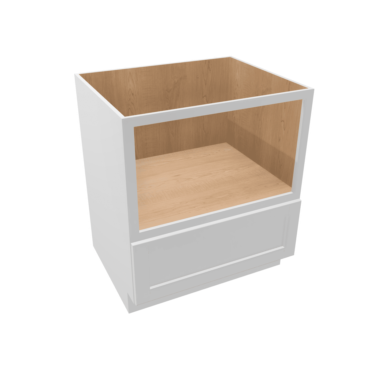 Luxor-White Base Cabinet Microwave 24" - 30" Wide