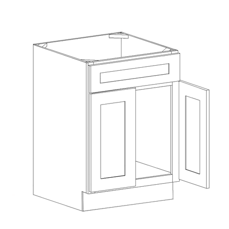 Base Cabinet Sink 1 Door Cabinet