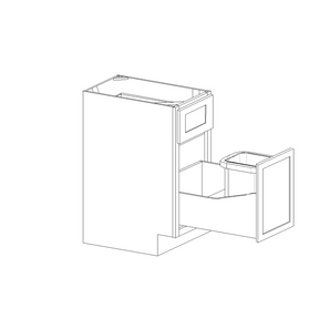 Base Cabinet Trash Can 1 Drawer Pullout Kit