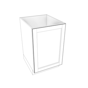 Smoky-Grey Assembled Base Cabinet 1 Door Full-Height