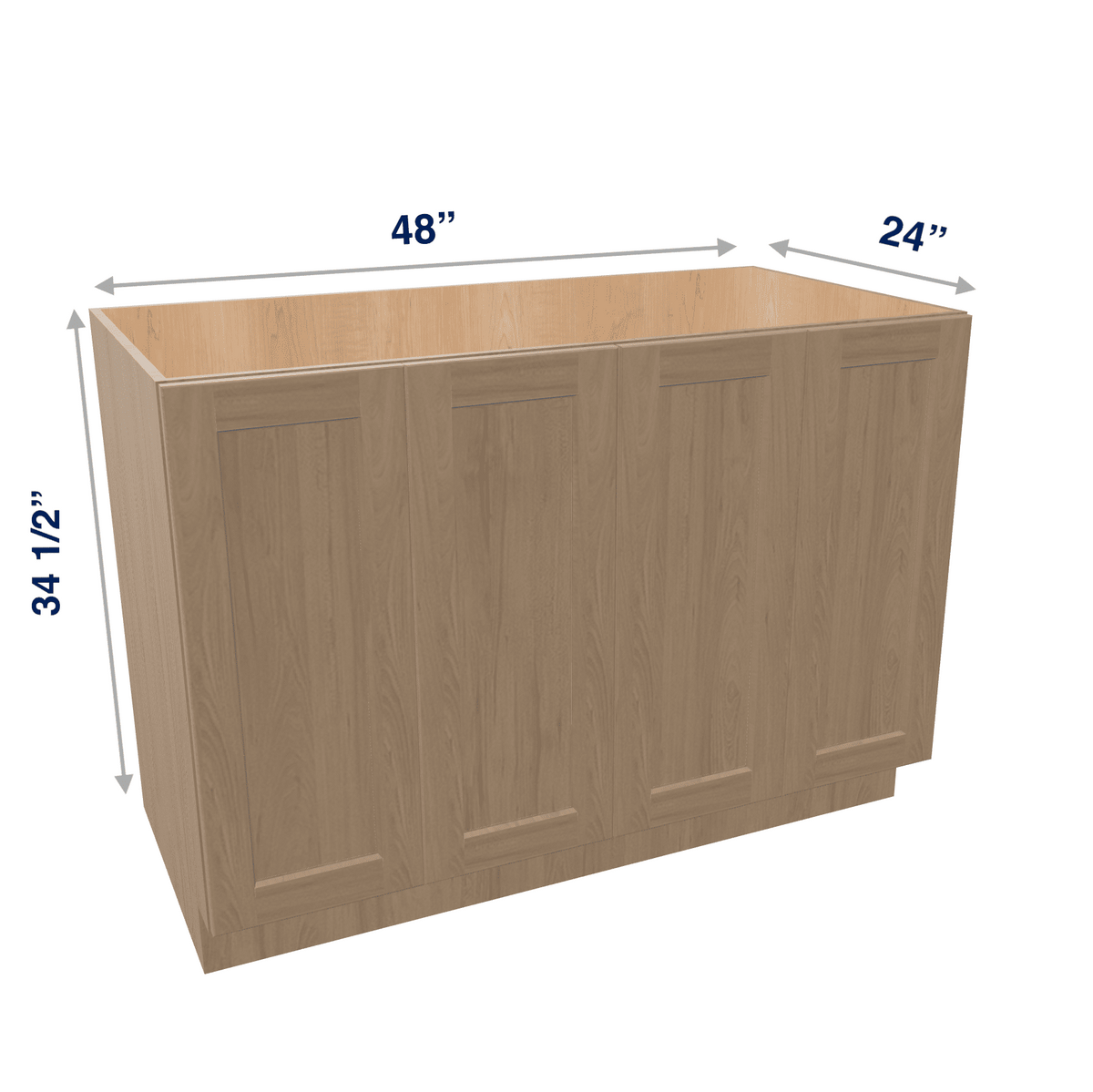 Harvest Assembled Base Cabinet 4 Door Full-Height 48" Wide