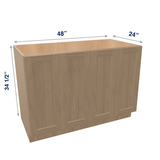 Harvest Assembled Base Cabinet 4 Door Full-Height 48" Wide