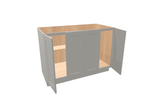 Misty-Grey Assembled Base Cabinet 4 Door Full-Height 48" Wide