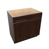 Espresso Assembled Base Cabinet Sink - 2 Doors