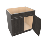 Smoky-Grey Assembled Base Cabinet Sink - 2 Doors