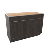 Smoky-Grey Assembled Base Cabinet Sink - 4 Doors 48" - 60" Wide