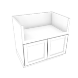 Smoky-Grey Assembled Base Cabinet Sink Base Farm Sink