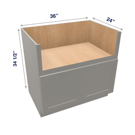 Misty-Grey Assembled Base Cabinet Sink Base Farm Sink