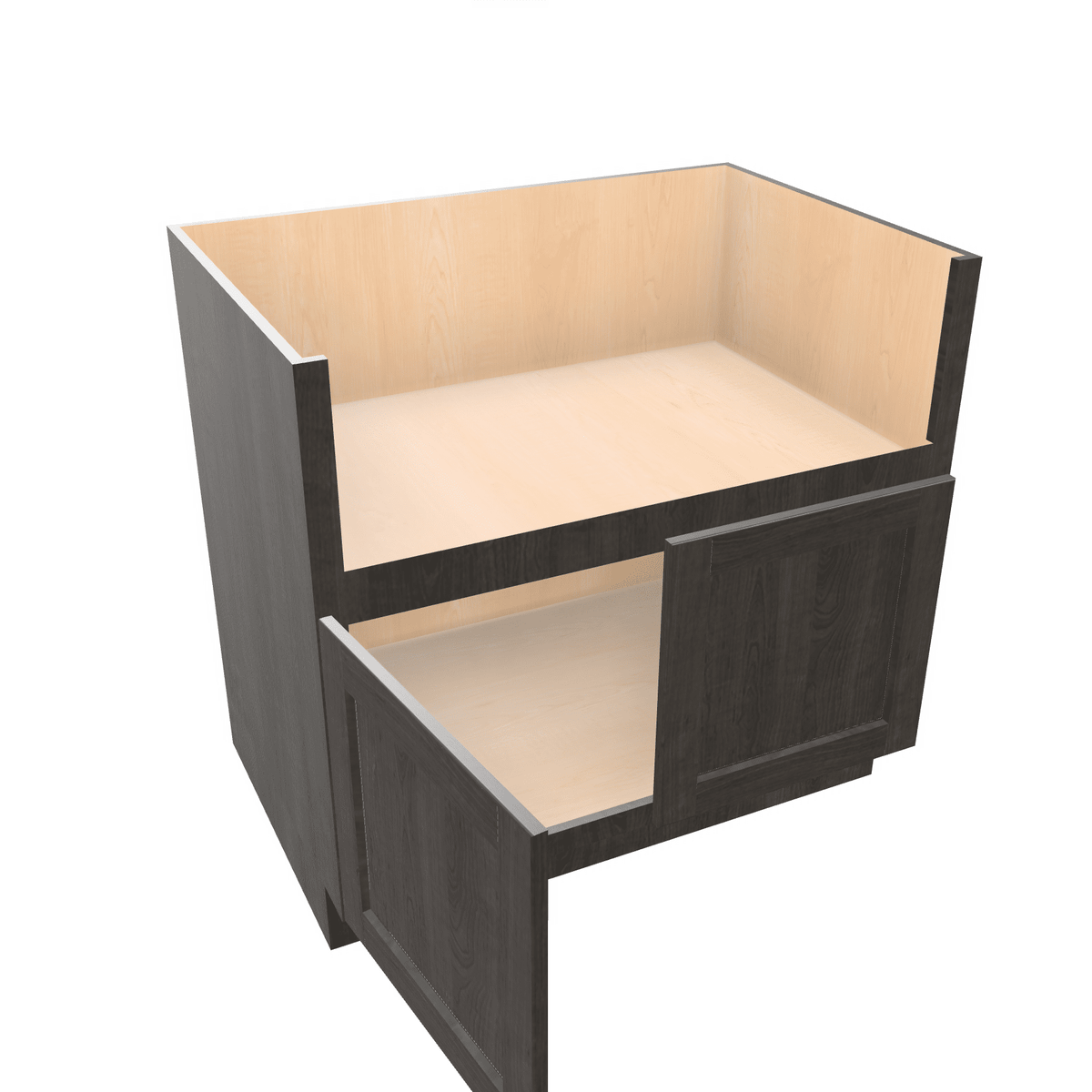 Smoky-Grey Assembled Base Cabinet Sink Base Farm Sink