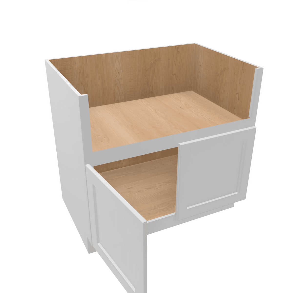 Luxor-White Assembled Base Cabinet Sink Base Farm Sink